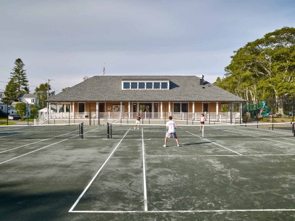 Tennis courts at Ocean Point Casino