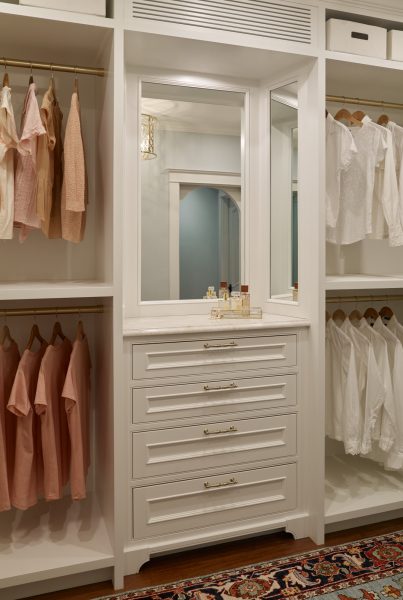 Large closet with floor to ceiling storage
