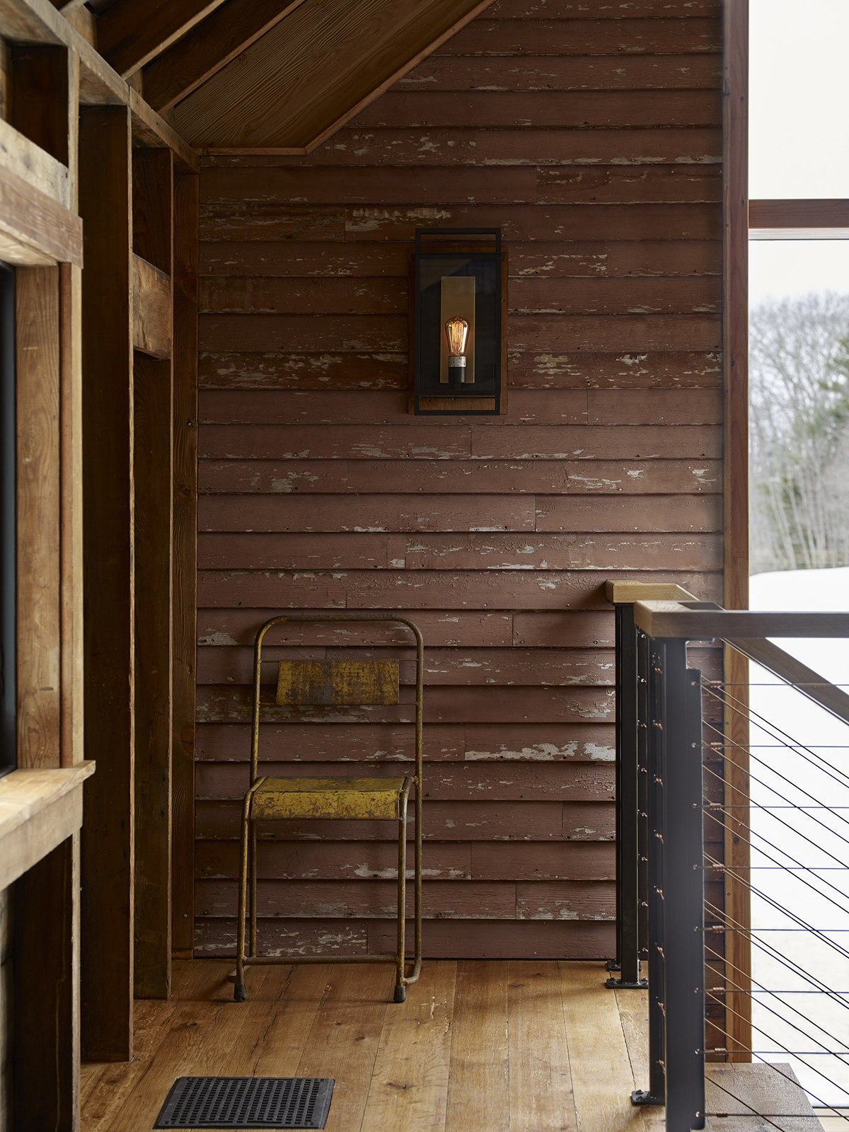 Rustic, cozy, and loved combine to create the atmosphere atop the stairs