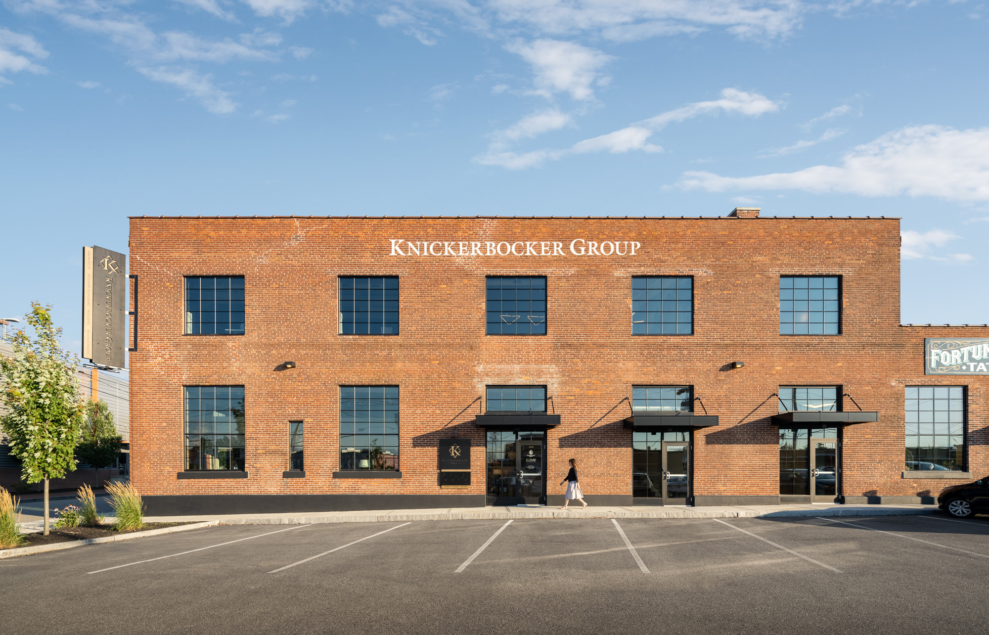 The approach to Knickerbocker Group Office Portland Maine