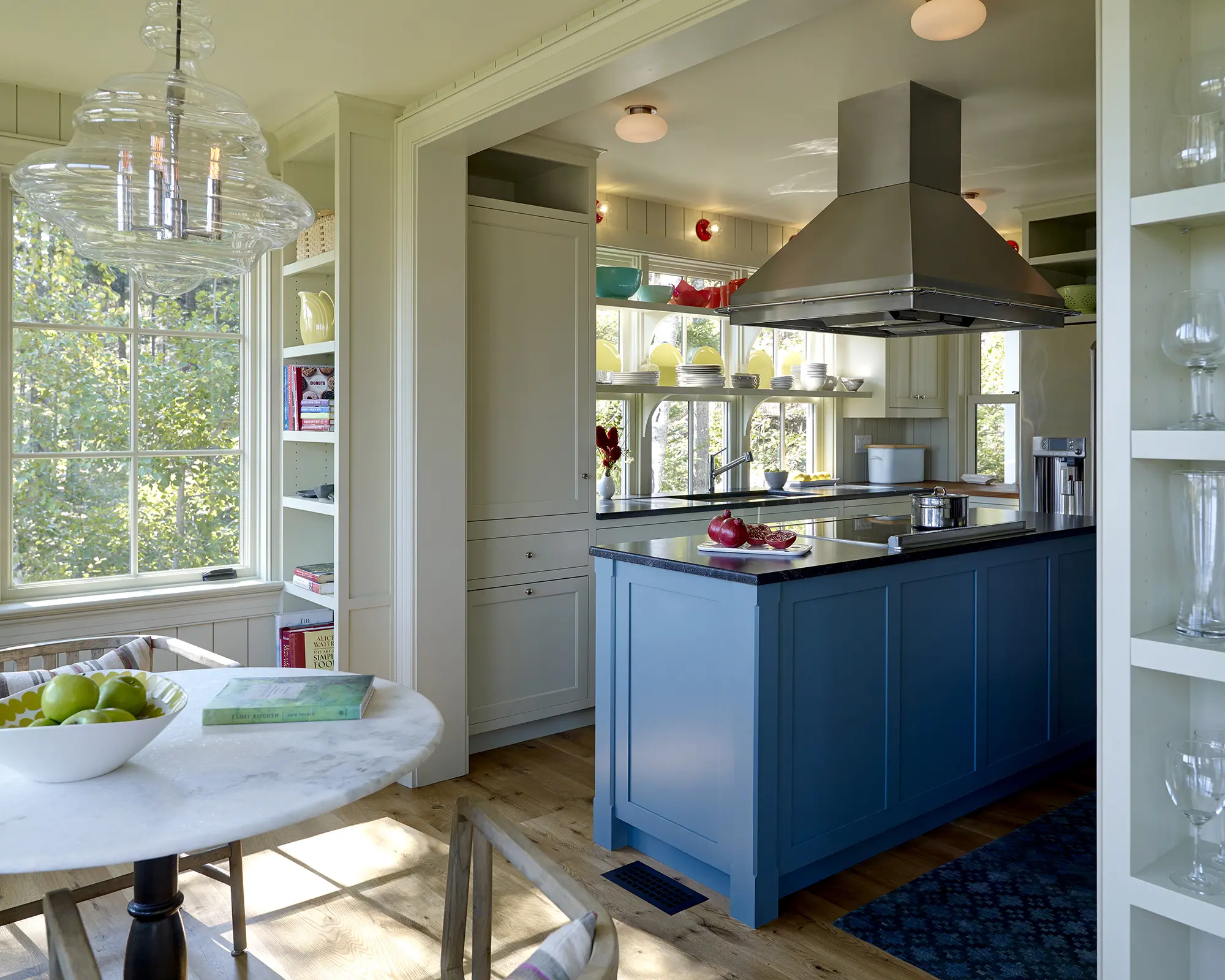 View of the kitchen from the breakfast nook at Capitol Island