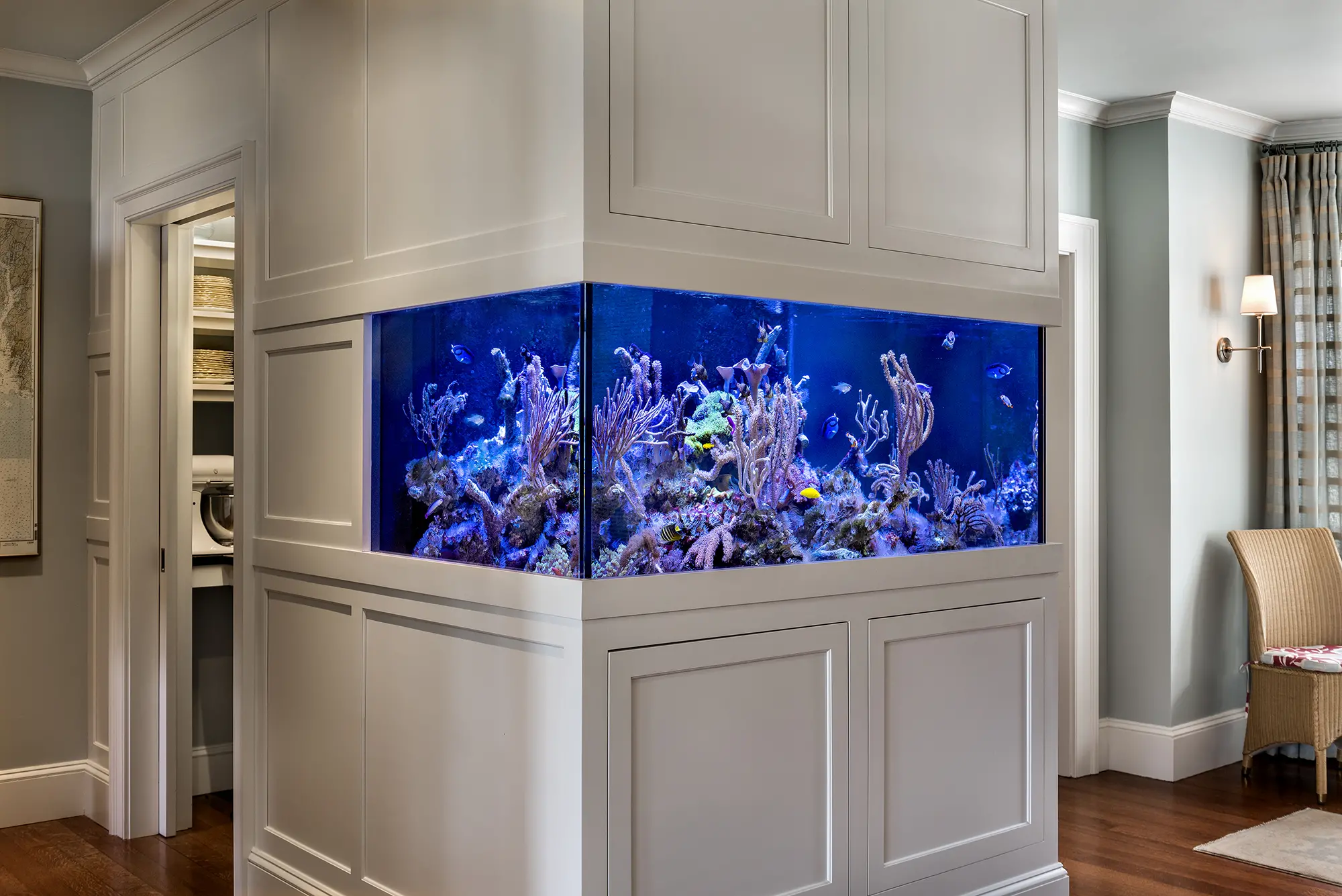 Large aquarium at Foreside Kitchen
