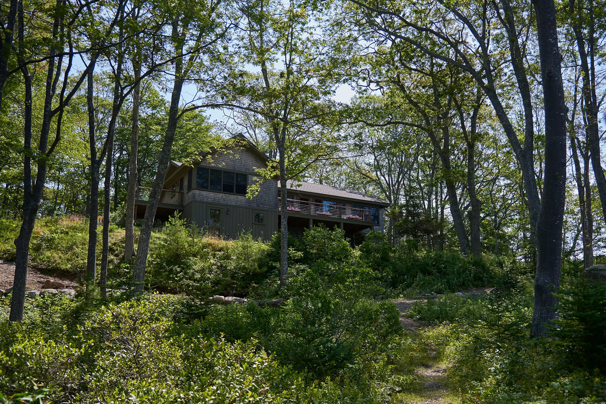 View of Little Acorn Cottage from the water front