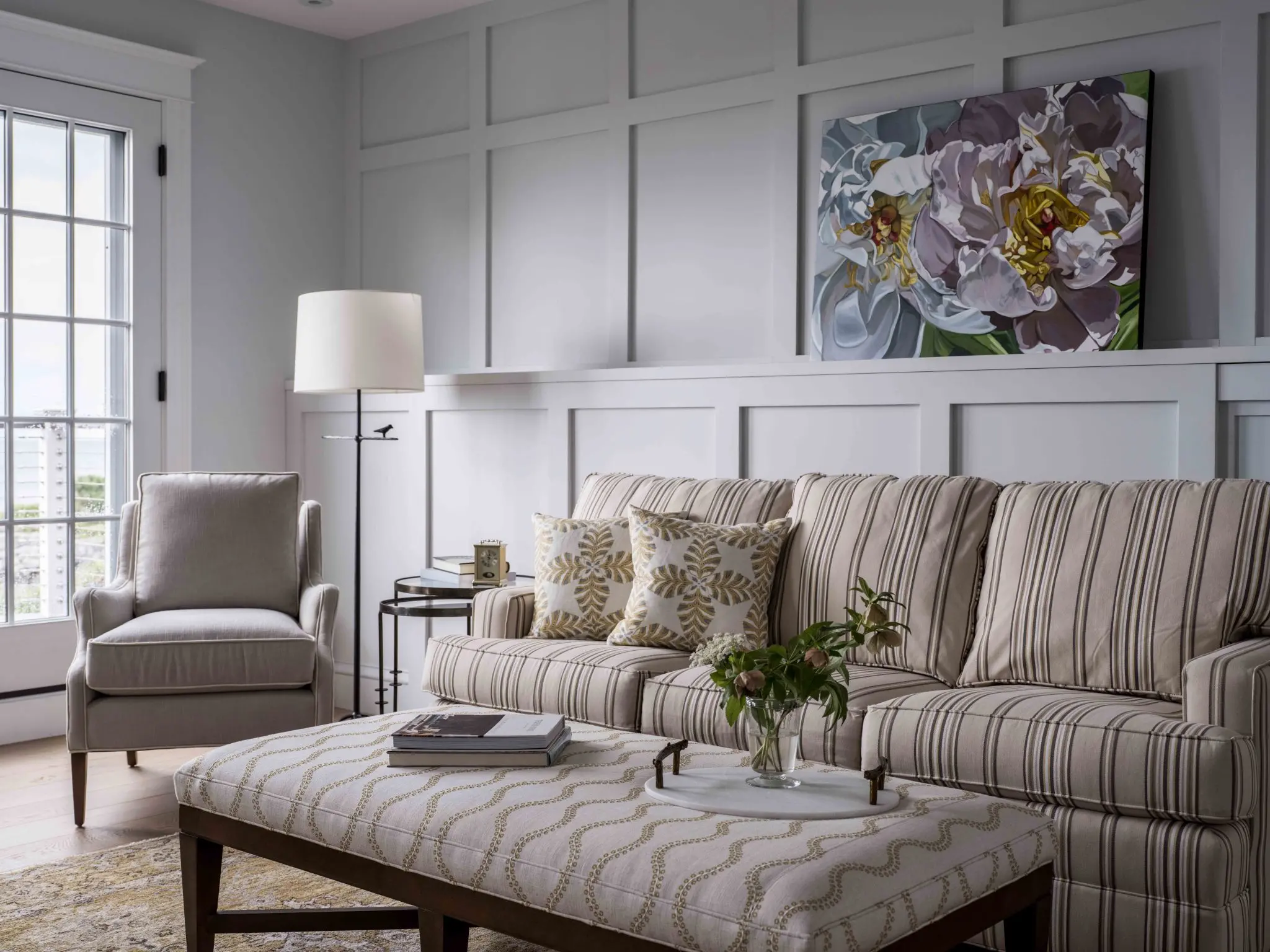 Living room in Cape Elizabeth.
